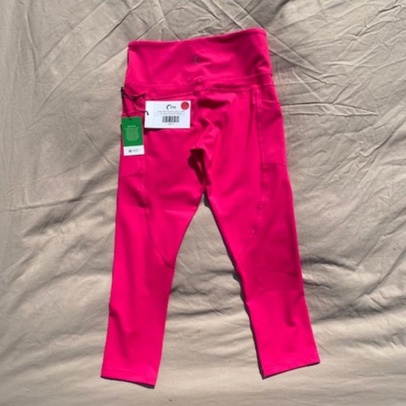 Party Pink Pocket Light n Tight Hi-Rise Capri 20" - Picture 2 of 3